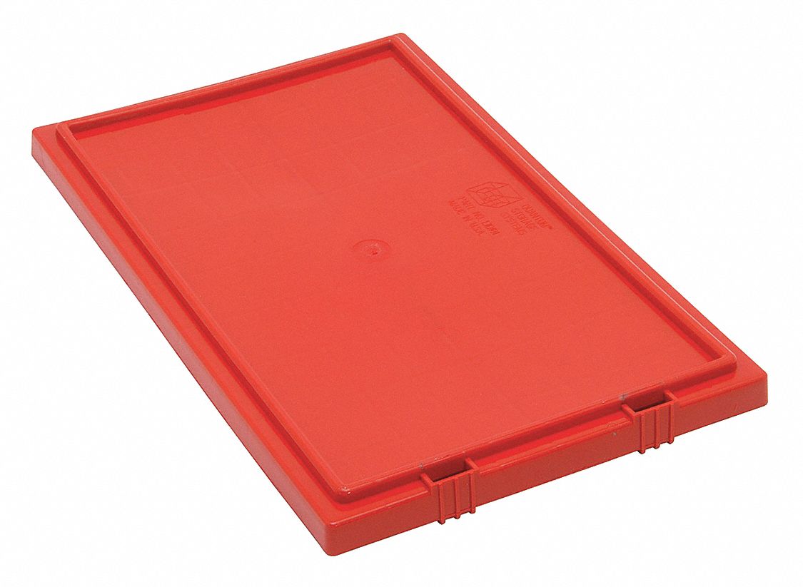 E1887 Lid Red Polyethylene 16 in