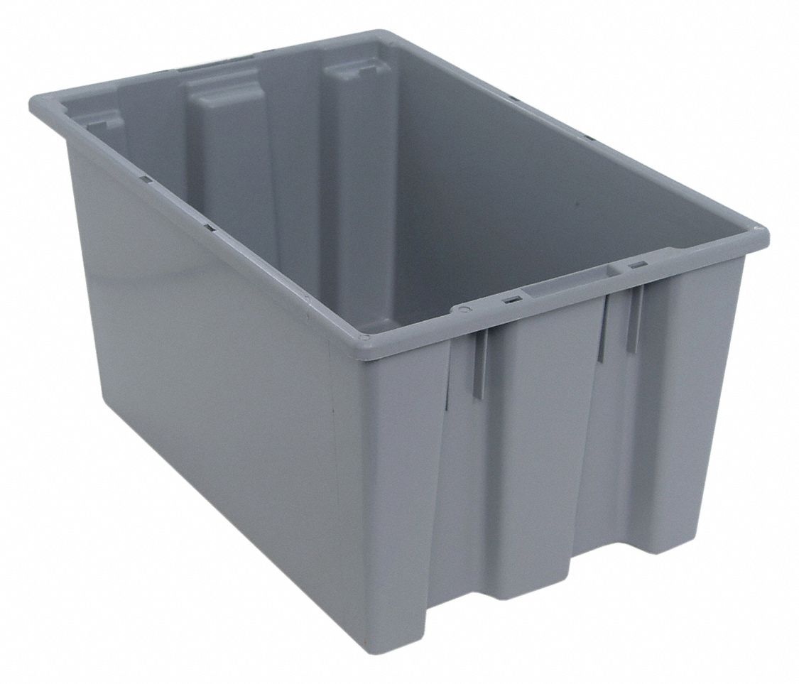 E1885 Stk and Nest Ctr Gray Solid PP