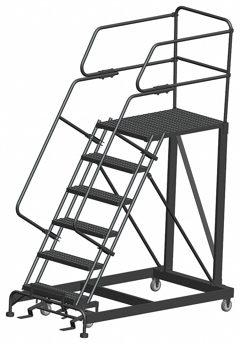 Roll Work Platform Steel Single 60 In.H