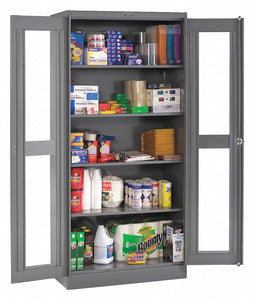 Storage Cabinet 78 x36 x24 MdGry 4Shlv