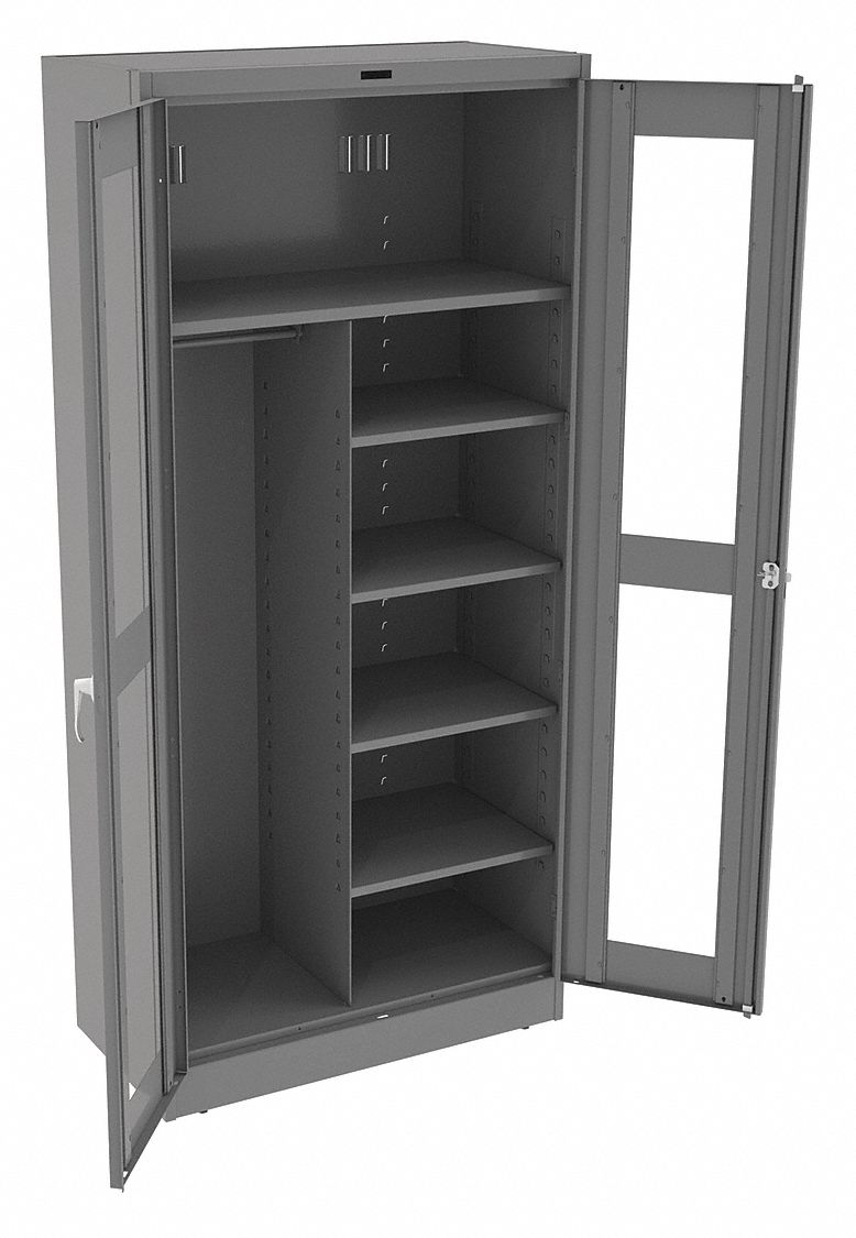 Storage Cabinet 78 x36 x18 MdGry 5Shlv