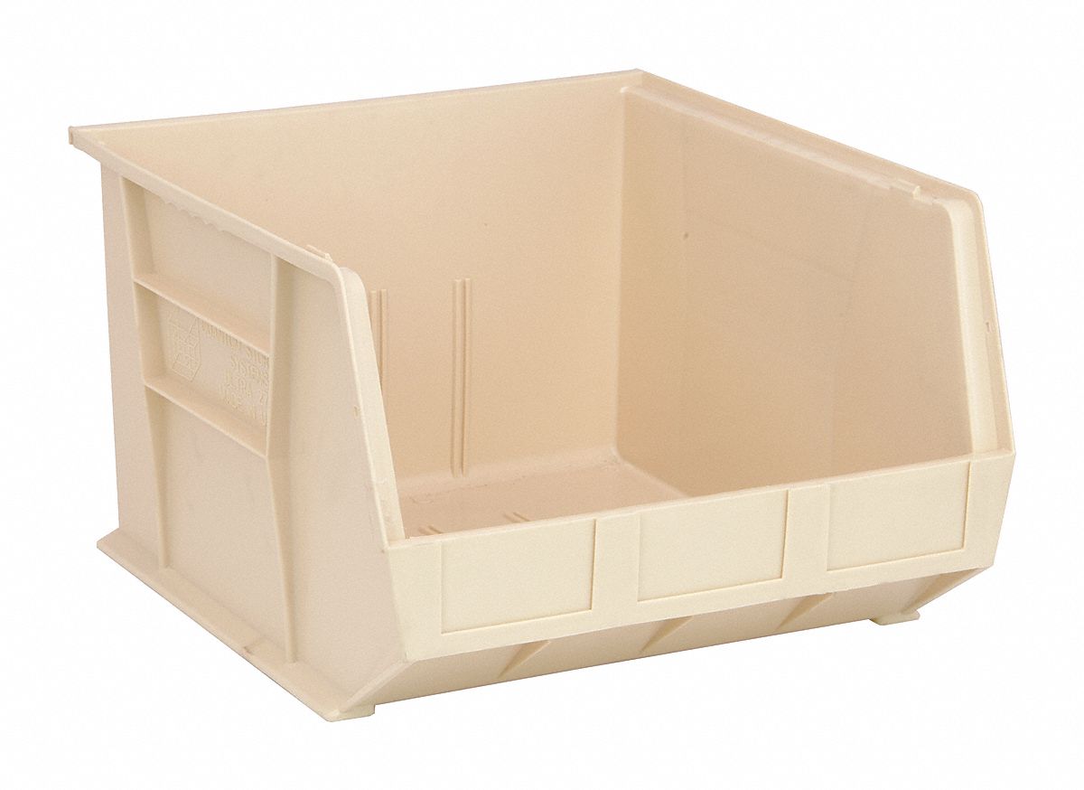 F0611 Hang and Stack Bin Ivory PP 11 in
