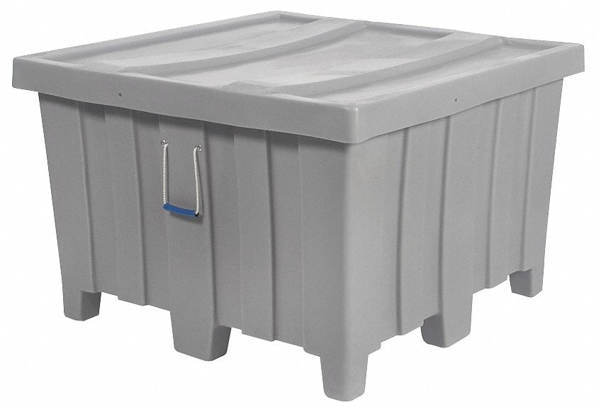 Ribbed Wall Container Gray