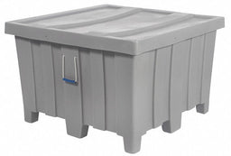 Ribbed Wall Container Gray