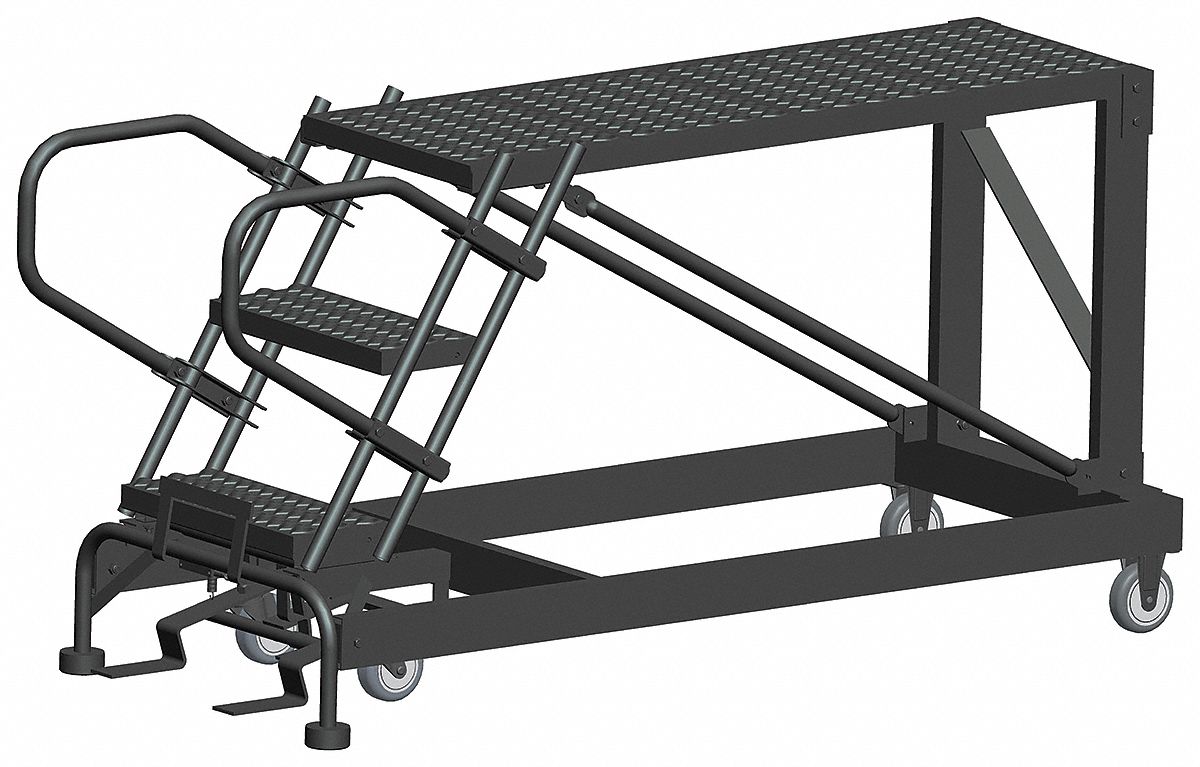 Roll Work Platform Steel Single 30 In.H