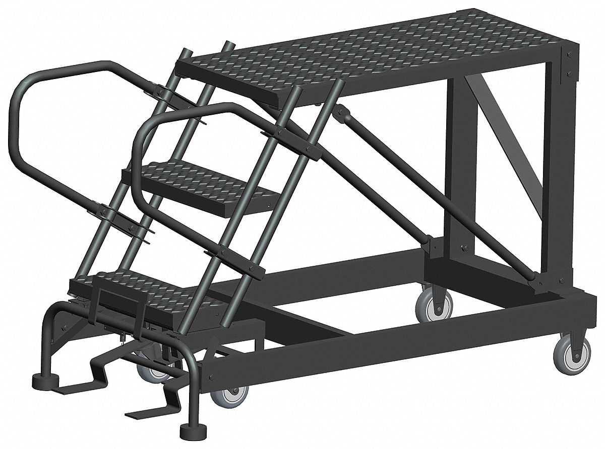 Roll Work Platform Steel Single 30 In.H