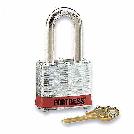 Lockout Padlock KD Red 1-1/4 H