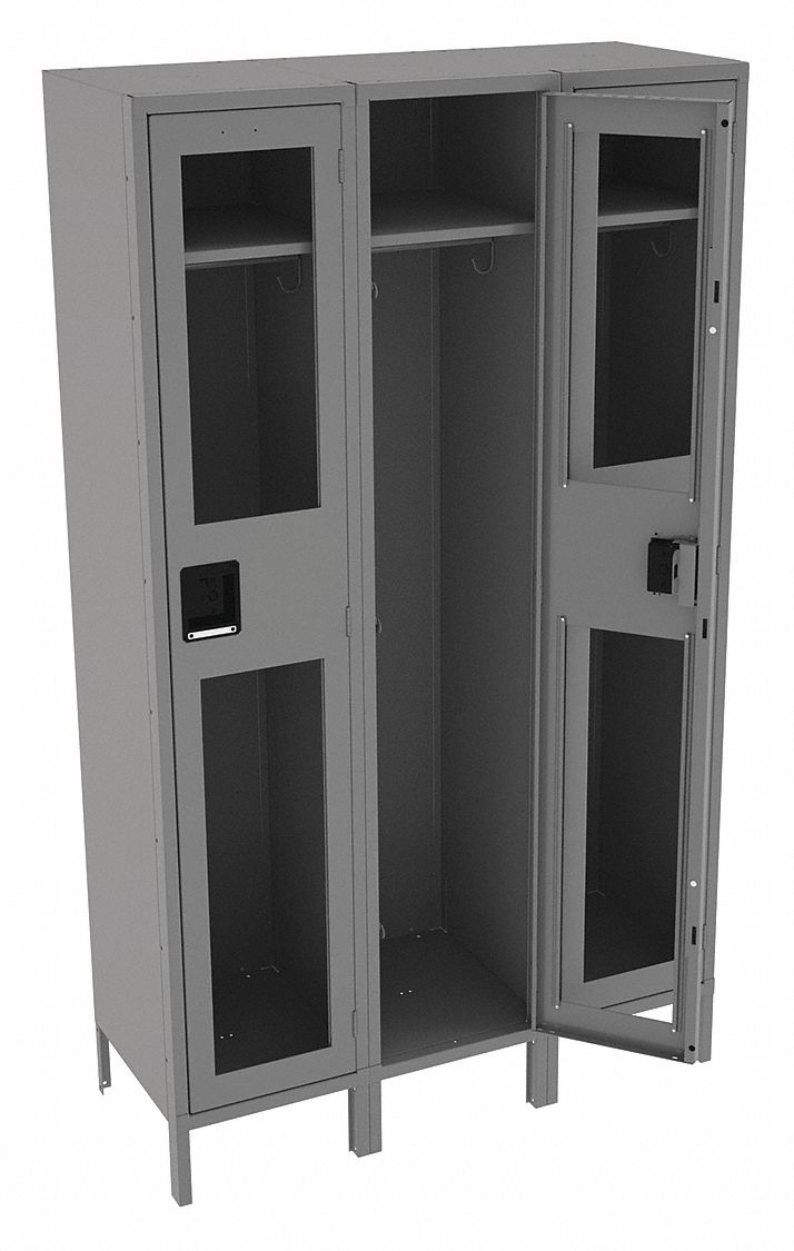 Wrdrb Lckr 1x3Lckr Gray 78 x45 x18 Assm