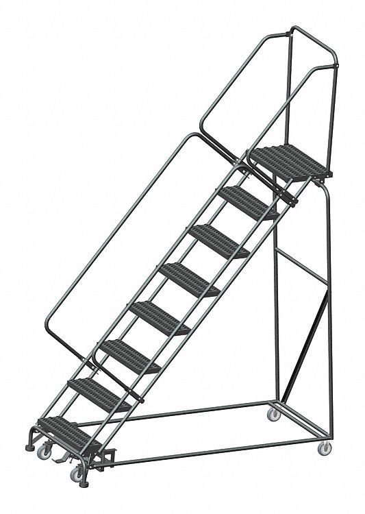 Lockstep Rolling Ladder Steel 80 In.H