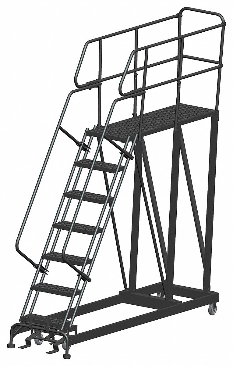 Roll Work Platform Steel Single 70 In.H