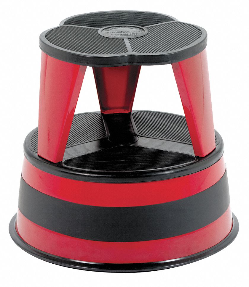 Office Step Stool Red 14-1/2 H 350lb