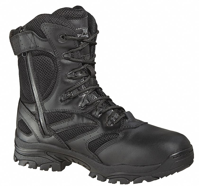 E7871 Work Boot 11-1/2M Front Lace/Side Zip PR