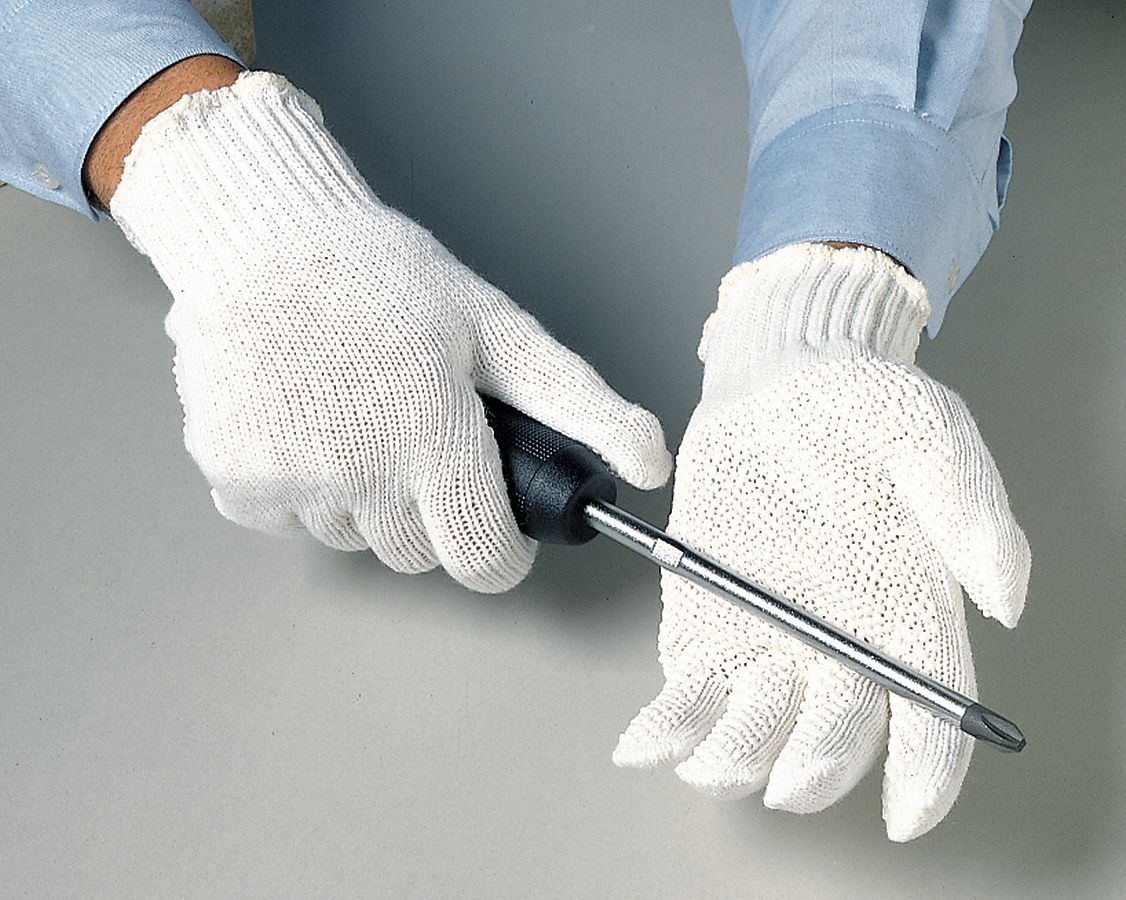 Knit Gloves White L PR