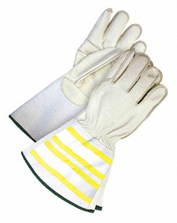 Leather Gloves Gauntlet Cuff L