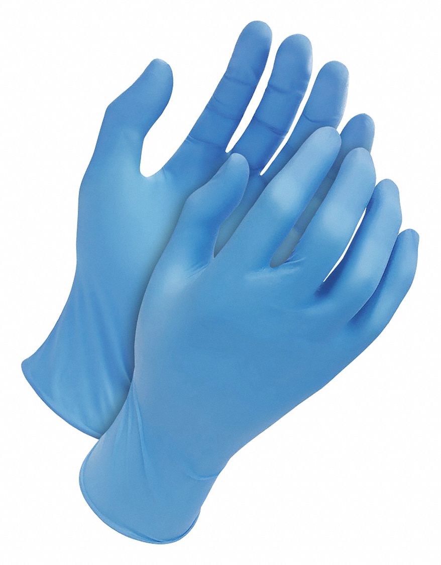 Disposable Gloves Blue Nitrile L PK100