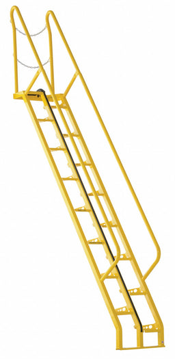 Alternating Tread Stairs WlkThru 10 ft.H
