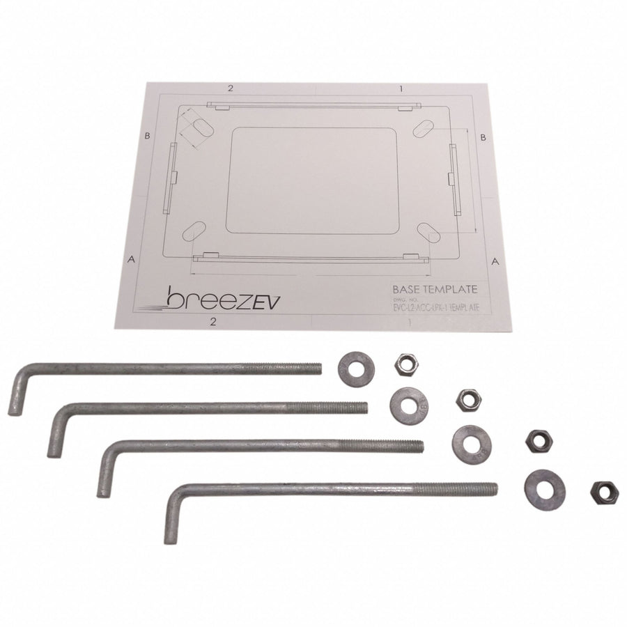EV Charger Pedestal Anchor Kit 10 D 3 W