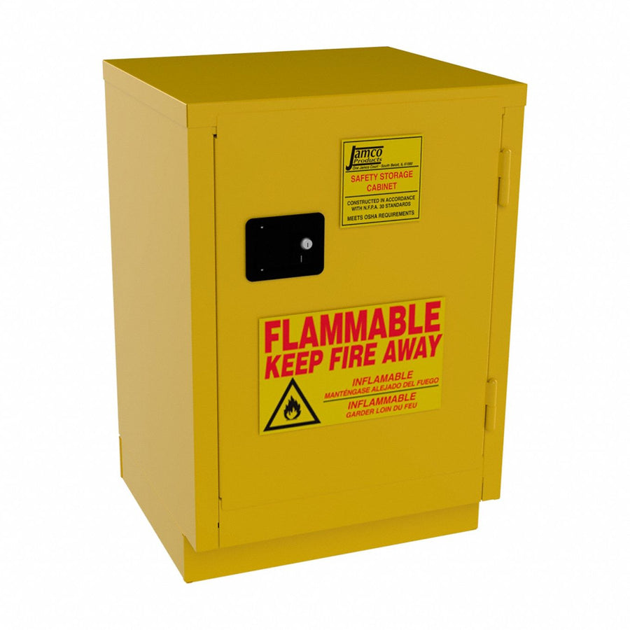 Flammable Safety Cabinet 12 gal Yellow