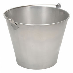 Bucket Stainless Steel Silver Open Head