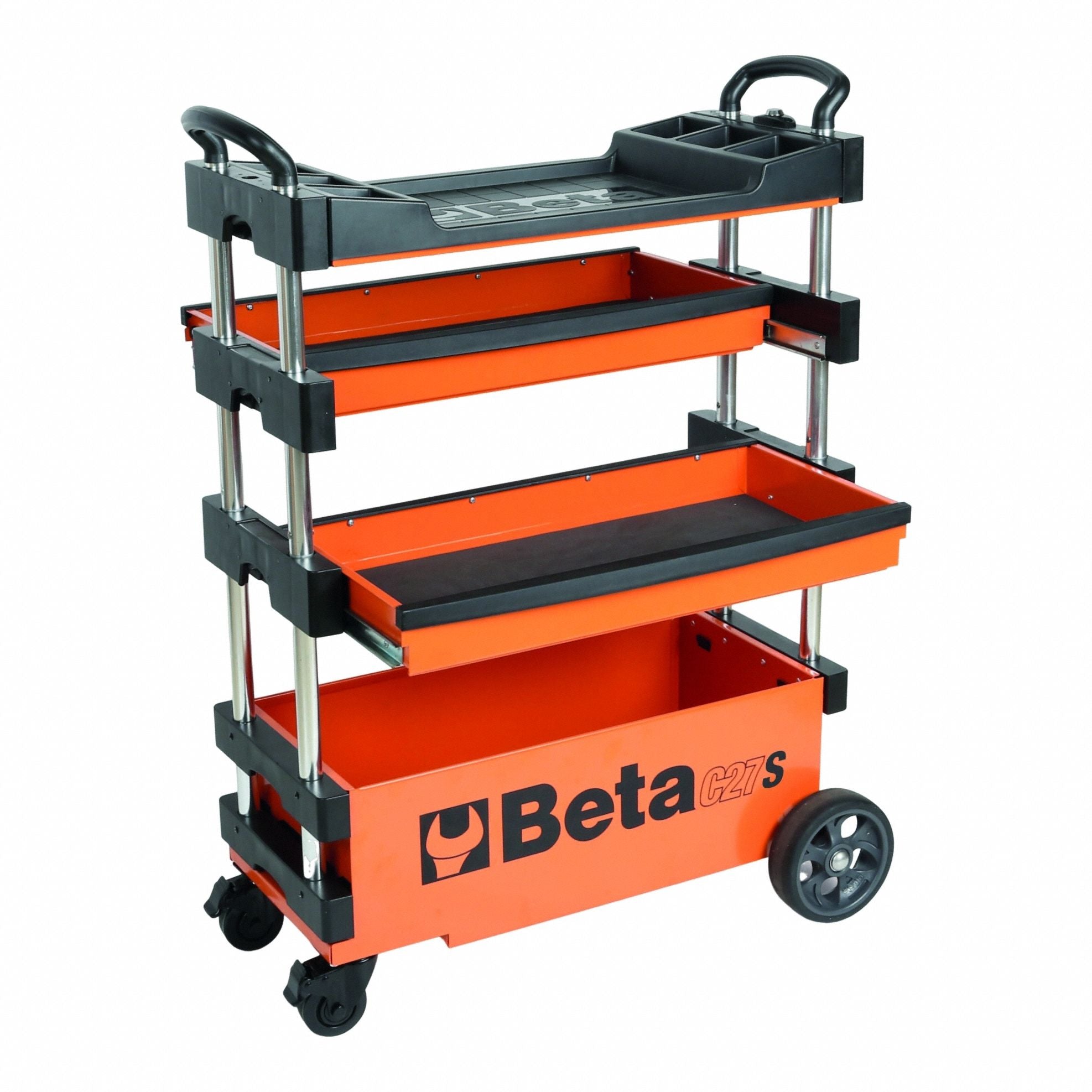 Orange Light Duty Tool Utility Cart