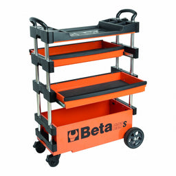 Orange Light Duty Tool Utility Cart