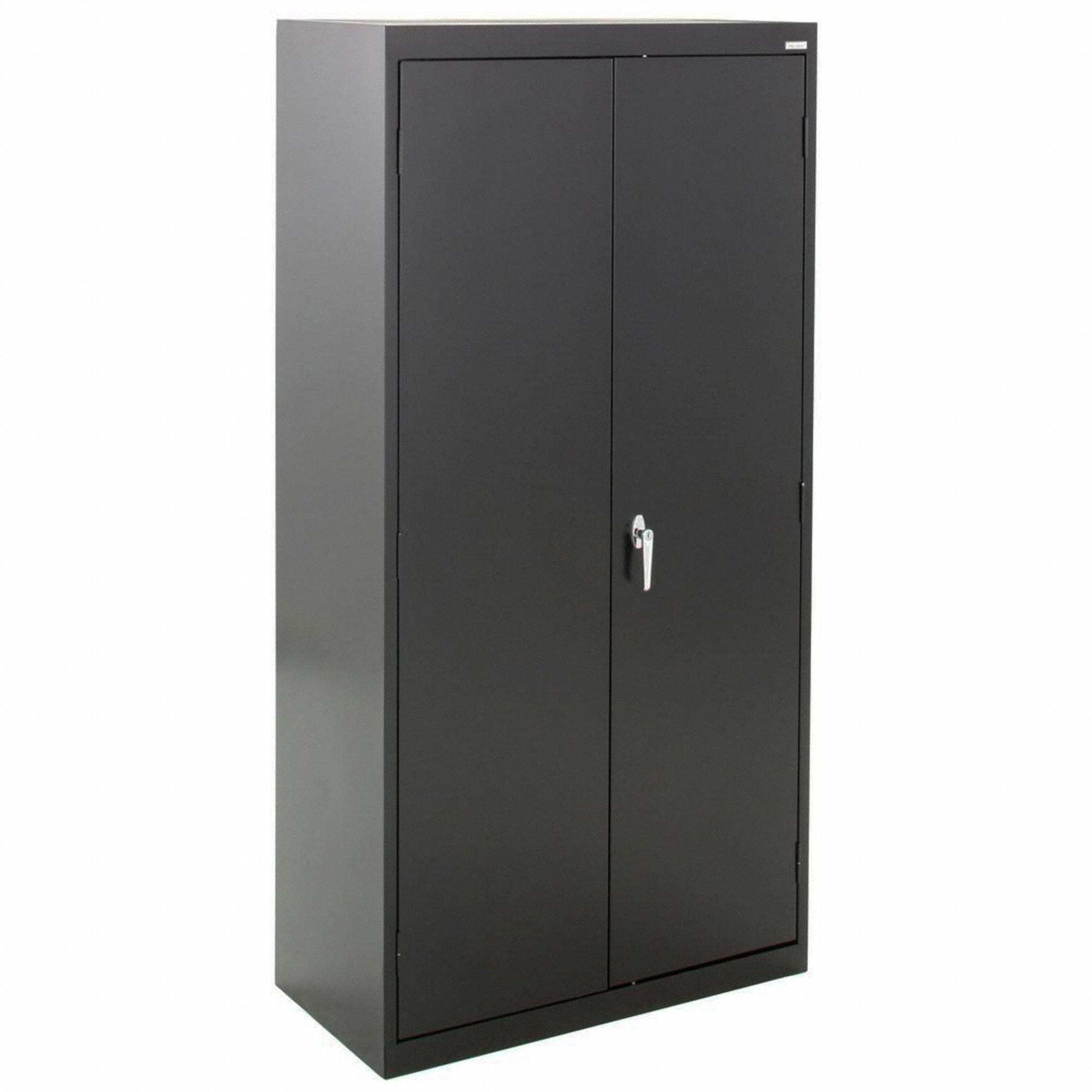 Storage Cabinet 72 x36 x18 Black 4Shlv