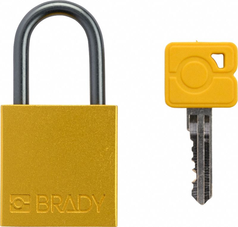 K7466 Lockout Padlock KD Yellow 1-7/16 H