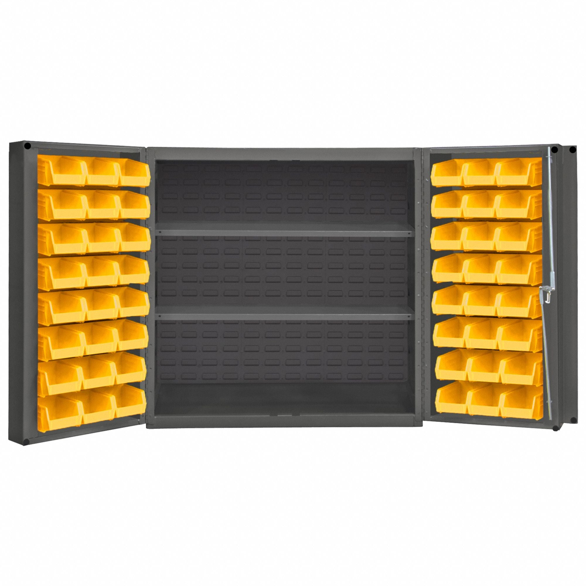 Bin Cabinet 36 x36 x24 Gray 48YlwBns