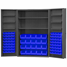 K4912 Bin Cabinet 72 x48 x24 Gray 84BlueBns