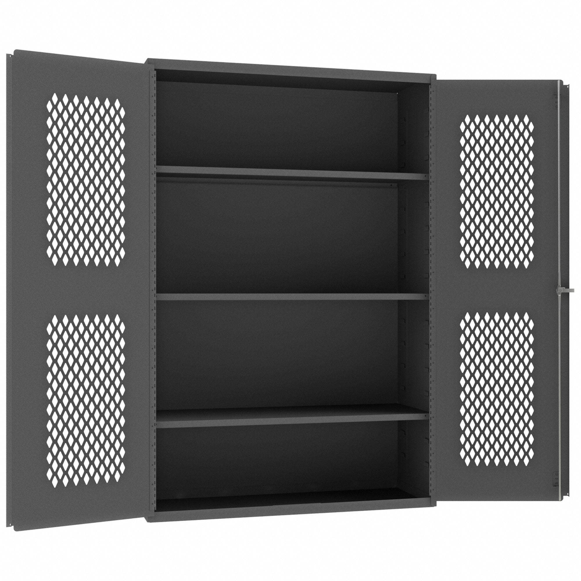 Storage Cabinet 72 x48 x24 Gray 3Shlv