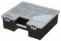 Stckbl Comprt Bx Dbl Latch Gray 4 1/2 in