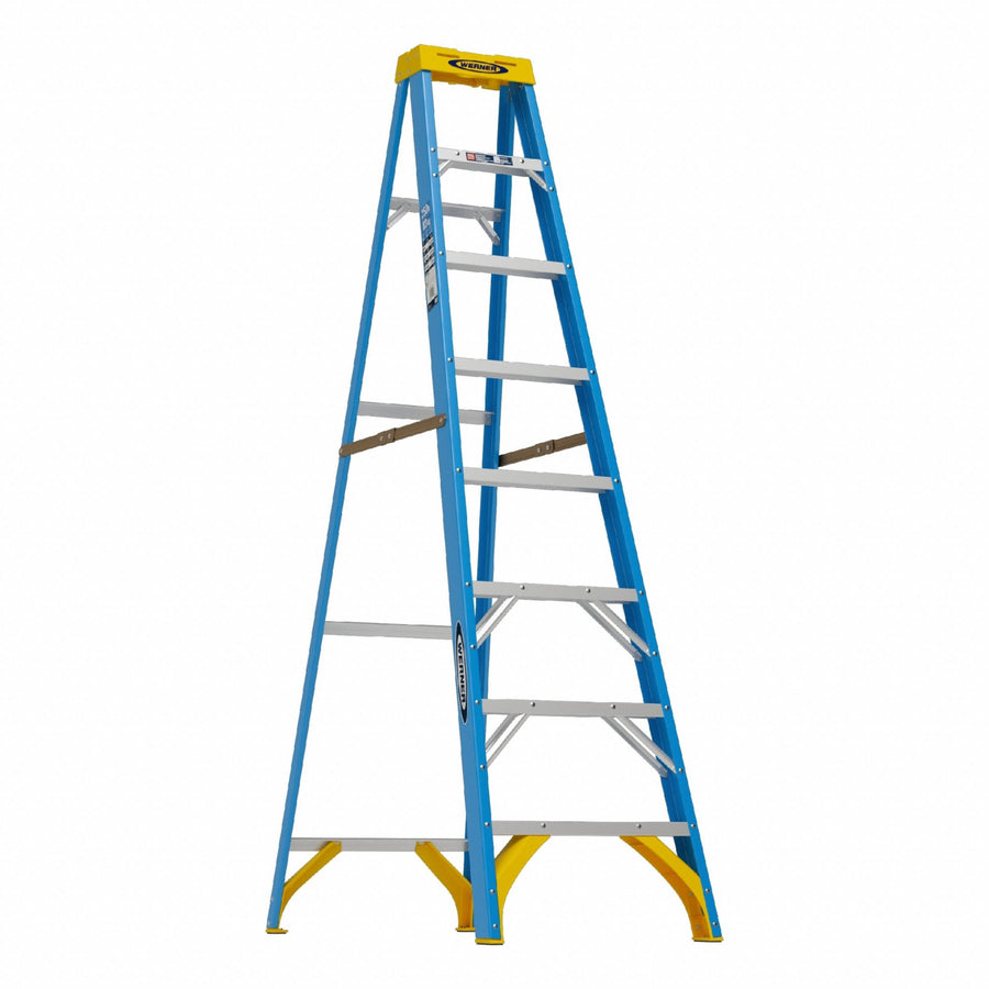 Stepladder Fiberglass 8 ft H 250 lb Cap
