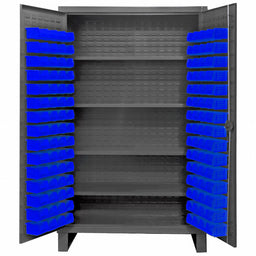 K4923 Bin Cabinet 78 x36 x24 Gray 120BlueBns