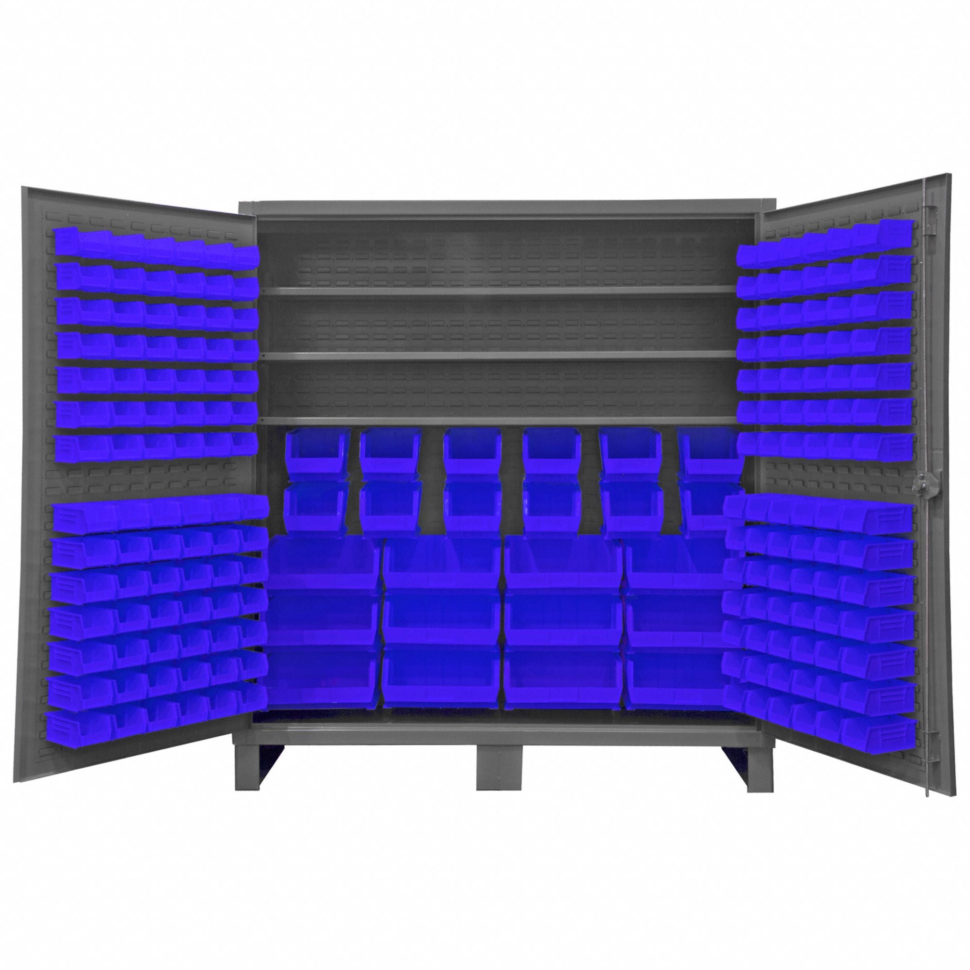 K4931 Bin Cabinet 78 x72 x24 Gray 192BlueBns