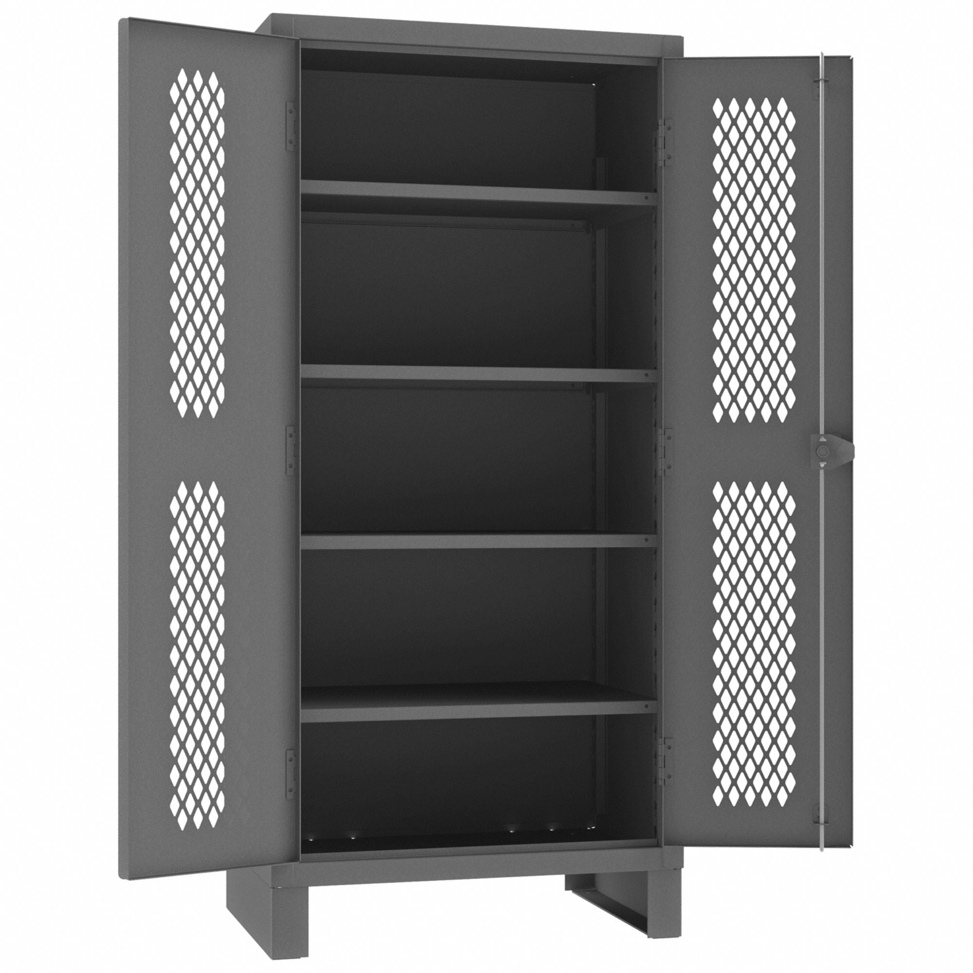 Storage Cabinet 78 x36 x24 Gray 4Shlv