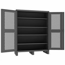 Storage Cabinet 78 x60 x24 Gray 4Shlv