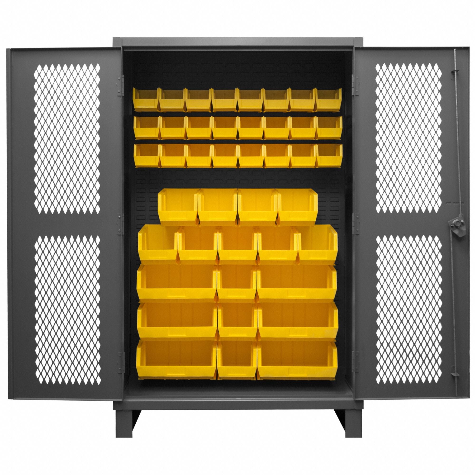 K4946 Bin Cabinet 78 x48 x24 Gray 42YlwBns