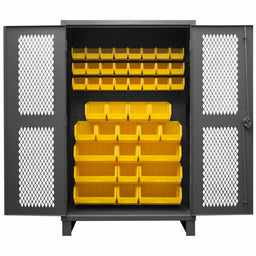 K4946 Bin Cabinet 78 x48 x24 Gray 42YlwBns