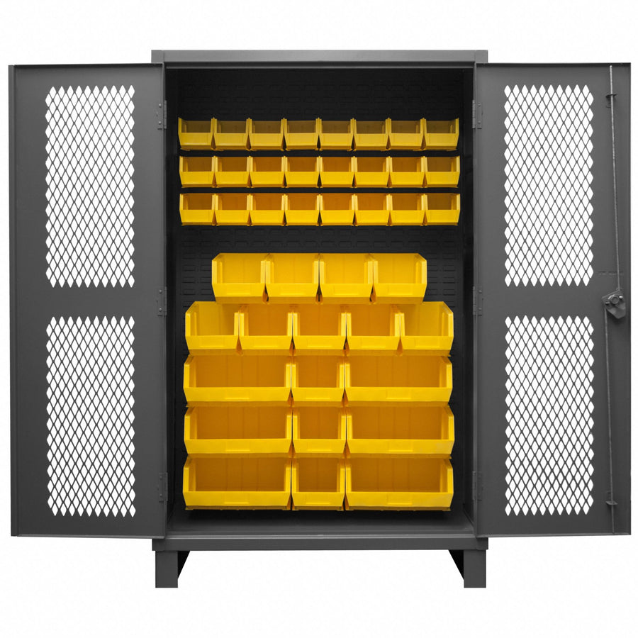 K4946 Bin Cabinet 78 x48 x24 Gray 42YlwBns