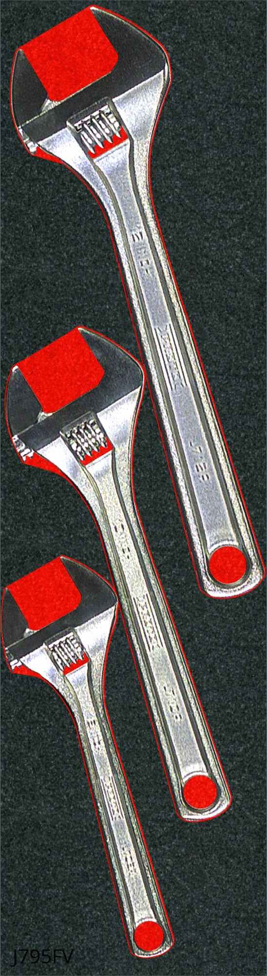 Adjustable Wrench Alloy Steel Grip Plain
