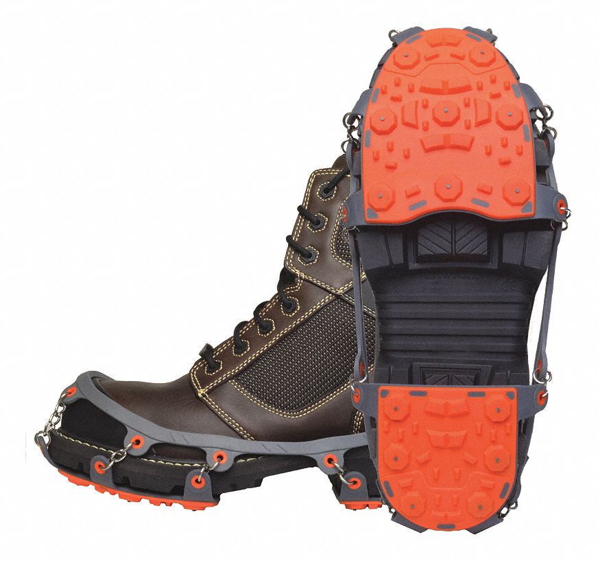 Ice Cleats Unisex Gray/Orange PR