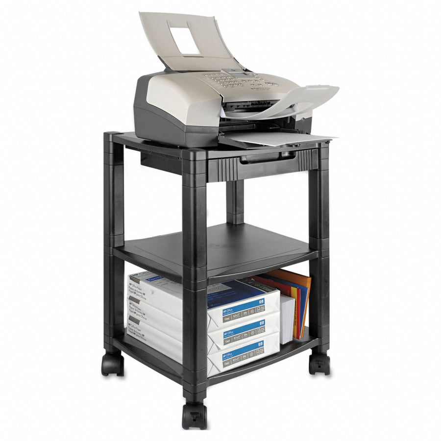 Printer Stand 24 1/2 in H Black