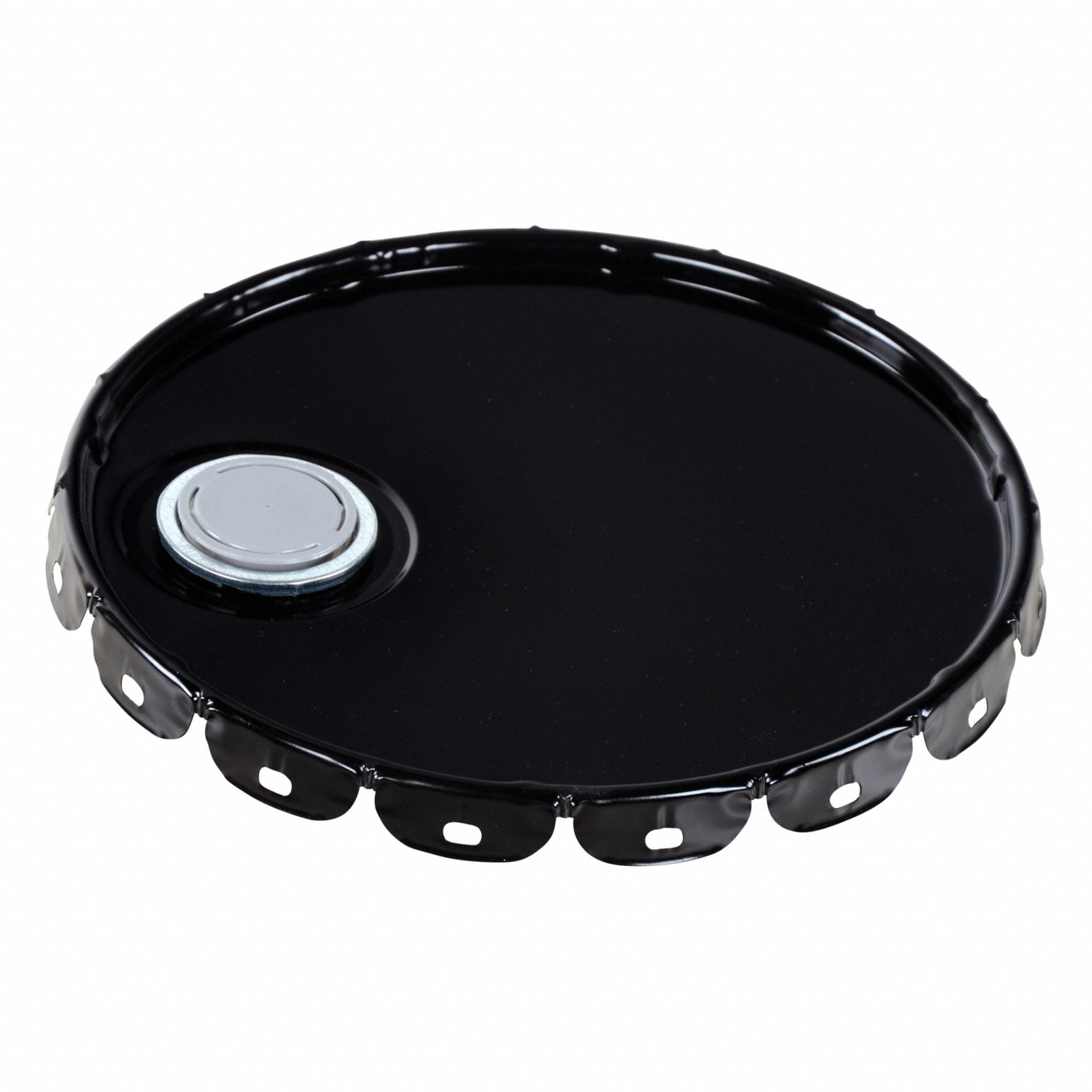 Steel Pail Lid Black Steel