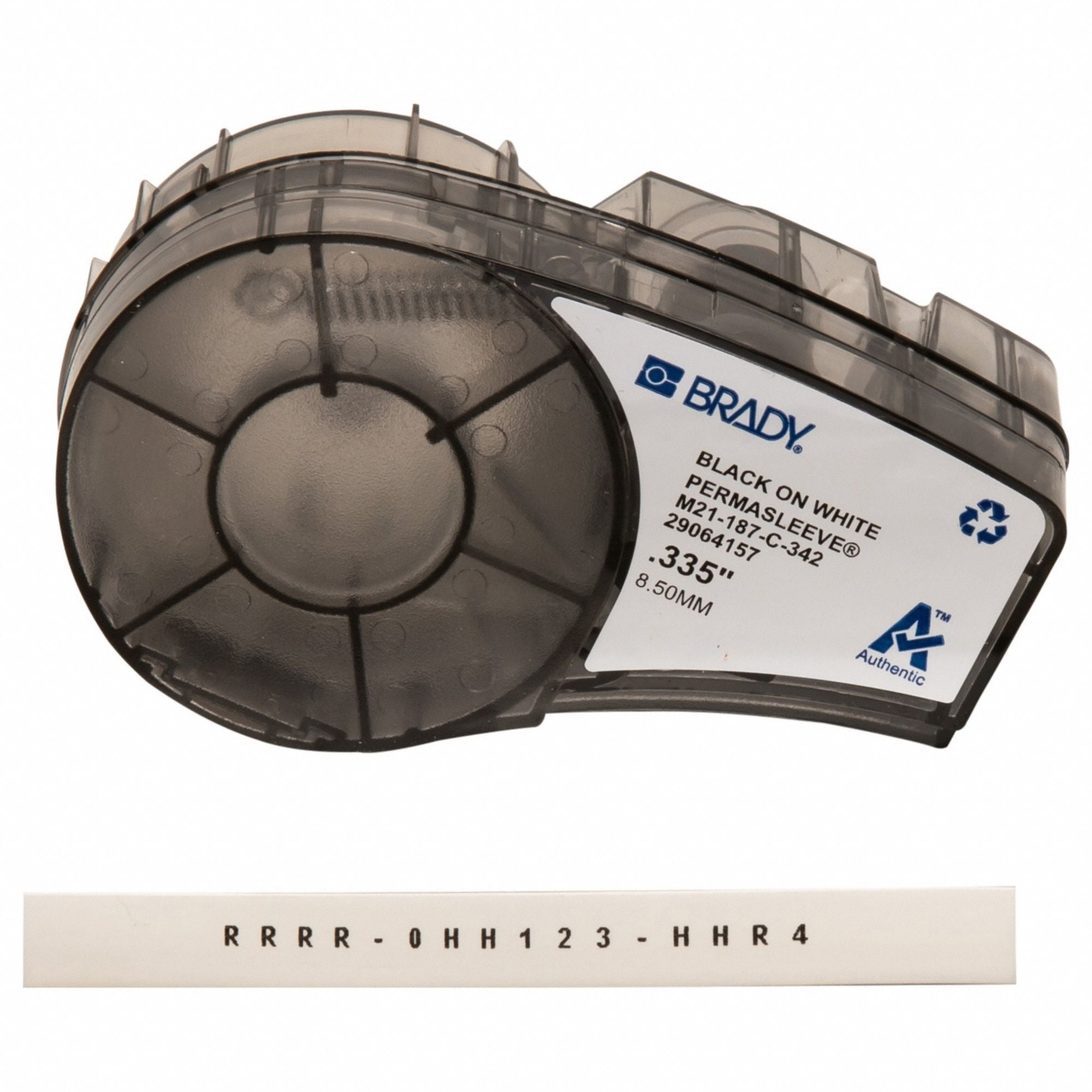 Label Cartridge Black/White 0.335 in W