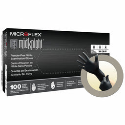 K7435 Disp Glv Blk Nitrile Exam PF L PK100