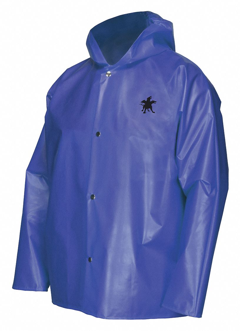 Rain Jacket Bound Seam 4XL Blue Unisex