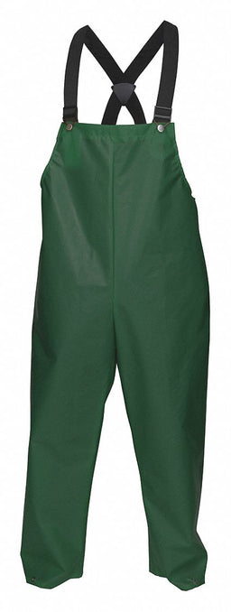 Bib Pant L Green Unisex Nylon Liner