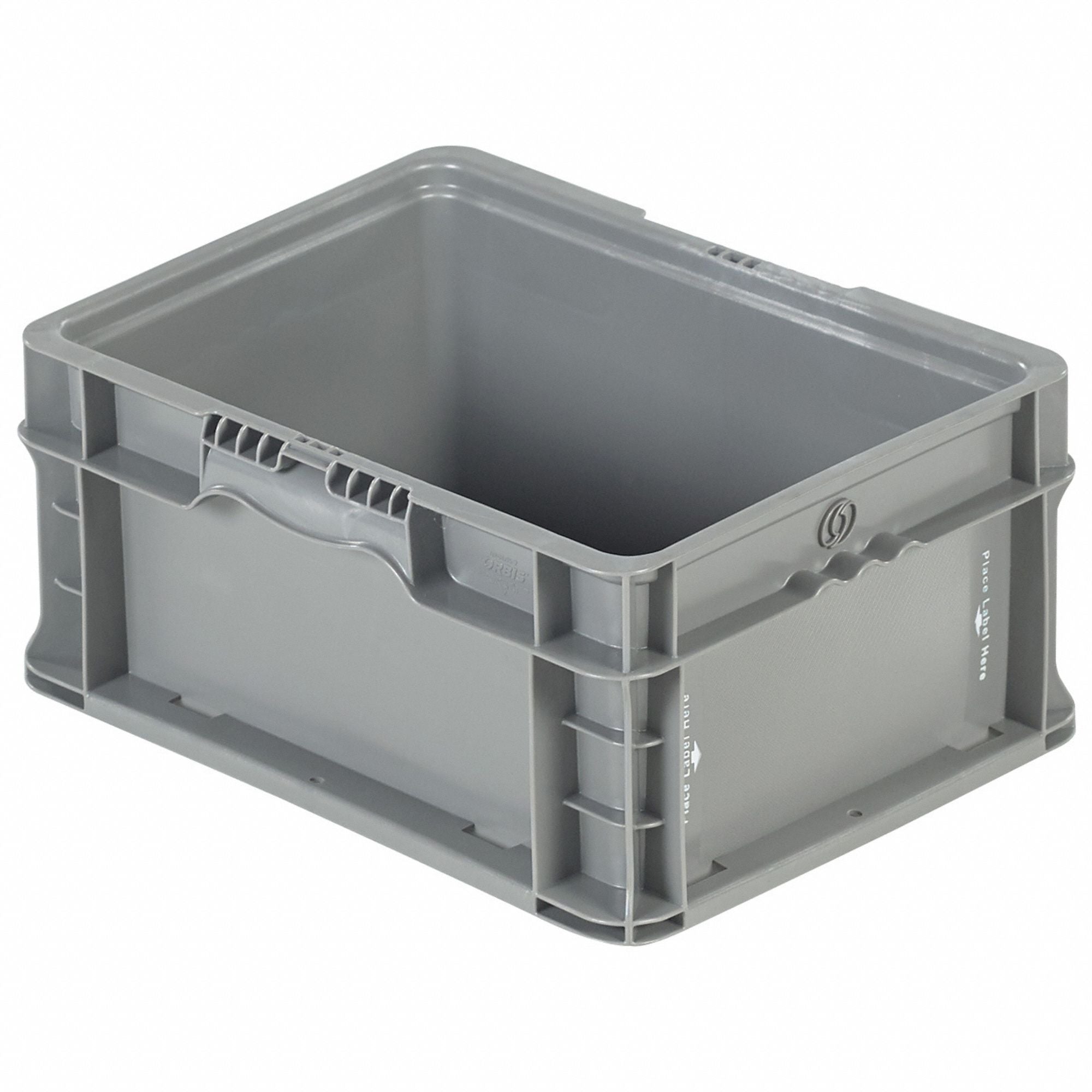 E9244 Straight Wall Ctr Gray Solid Plastic