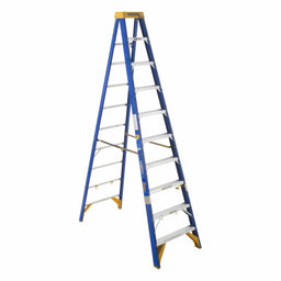 Stepladder Fiberglass 10 ft H 375 lb Cap