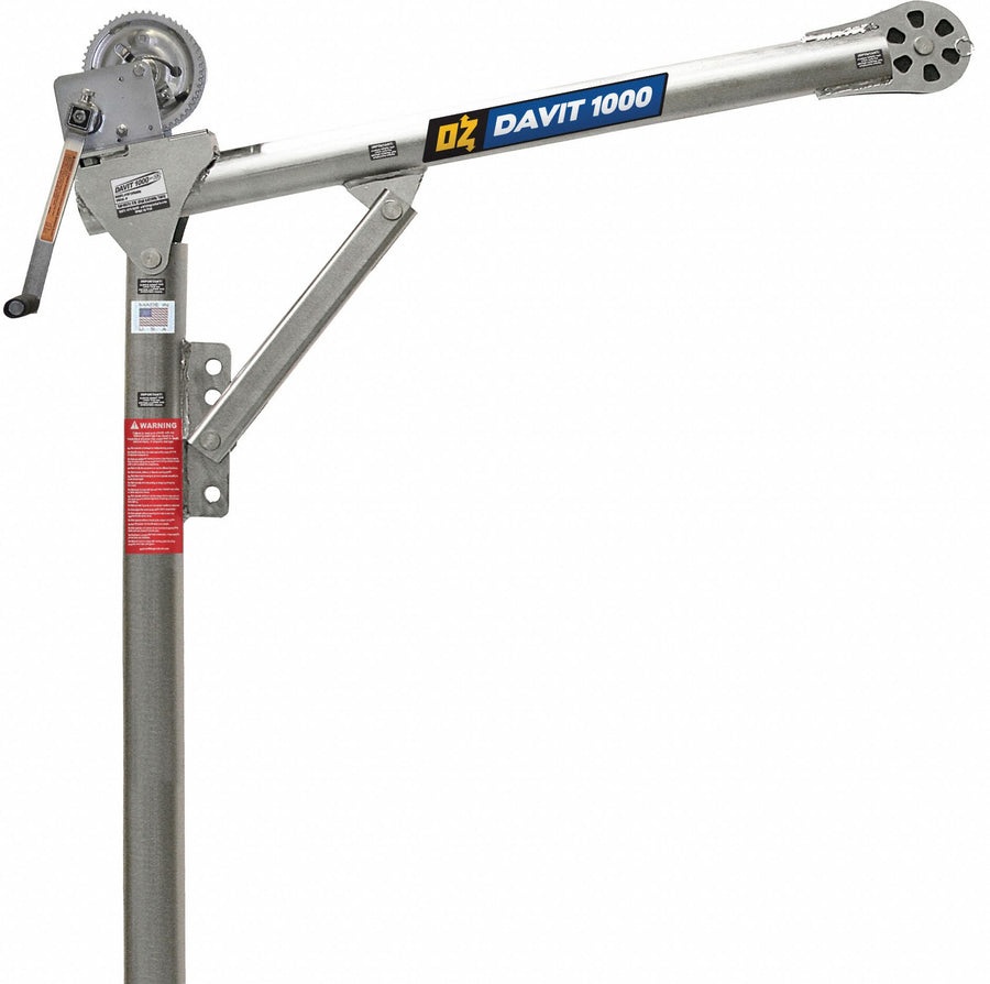 Davit Crane 1000 lb 27.5in to 42in Reach